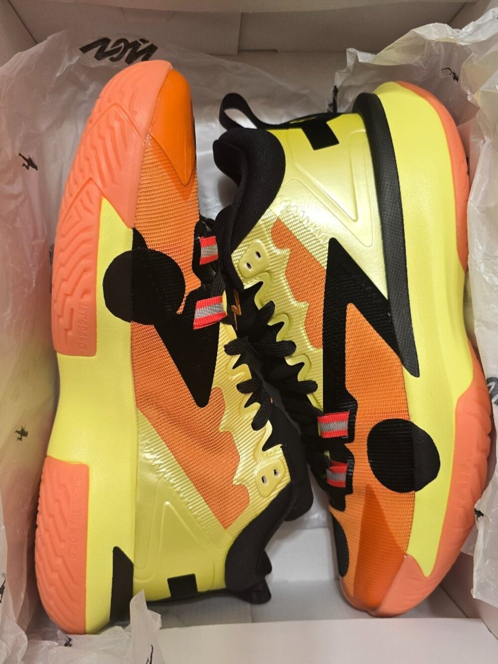 Jordan Zion 1 x Naruto “Kyuubi” Yellow Alpha Orange Men’s Size 9.5 DQ4706‑780 NI